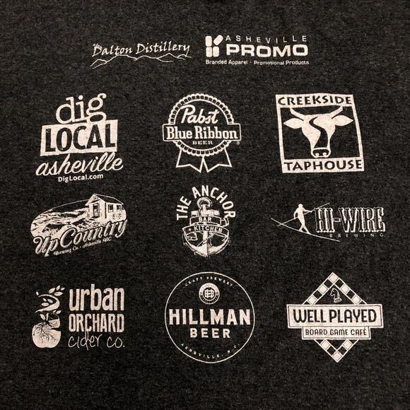 Grey Asheville Sports and Social Club Bear Graphic Tee - Picture 4 of 4